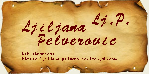 Ljiljana Pelverović vizit kartica